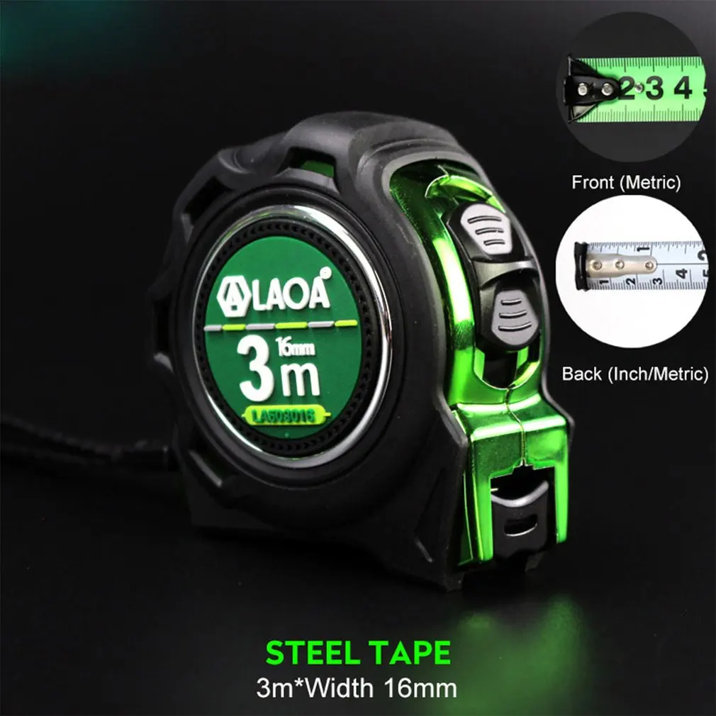 

Двусторонняя измерительная лента LAOA из стали Mn, геомантические ленты, дюймовые/метрические типы, инструменты для деревообработки