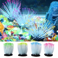 artificial sea anemone soft blue fake coral ornaments aquarium coral decoration for aquarium background accessories