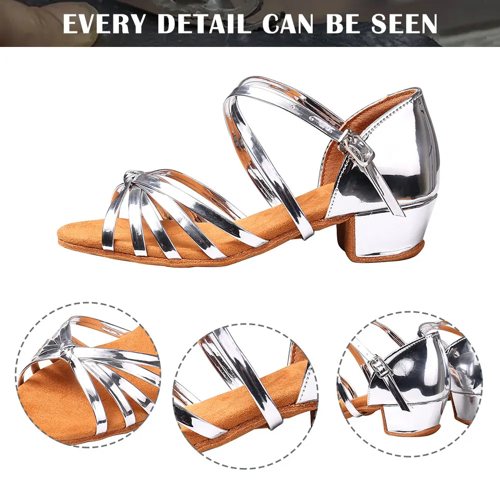 SWDZM Children Latin Dance Shoes Women Girls Ballroom Modern Waltz Dancing Kids Soft Outsole Salsa Sandals Size 26-40 | Спорт и