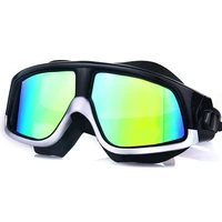 professional swimming goggles myopia goggles large frame swim glasses anti fog uv block swim eyewear with diopters unisex