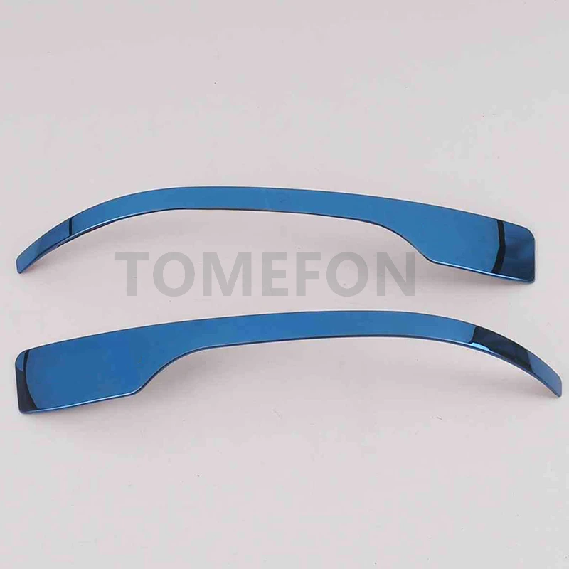 BLUE TOMEFON для Hyundai Tucson Автомобильная Боковая дверь зеркало заднего вида анти протирать полосы крышка отделка Аксессуары SS - Цвет: BLUE