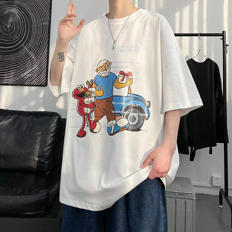 

Men's Cotton Fashion Tshirt Mens Summer T-shirts 5XL Male Oversized Tee Shirts Funny Casual T Shirt Tee For Man Xxxtentacion