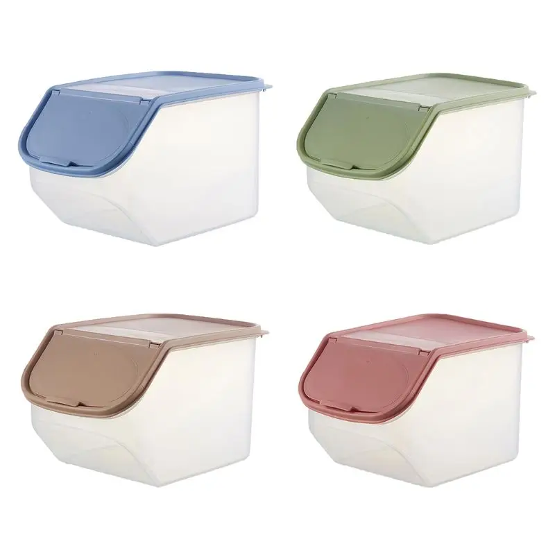 

Контейнер для хранения риса Герметичный пищевой контейнер герметичный увлажняющий контейнер для зерна хлопьев для кухни N7MB