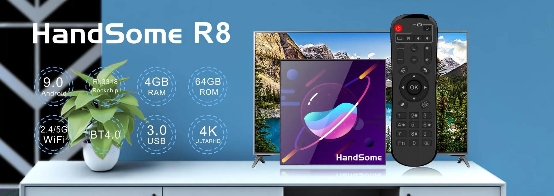 Amlogic S905X3 A95X F3 тонкий Android 9,0 4 Гб ОЗУ 64 Гб ROM2.4 и 5G двойной Wifi BT Поддержка 8K Медиаплеер smart tv приставка