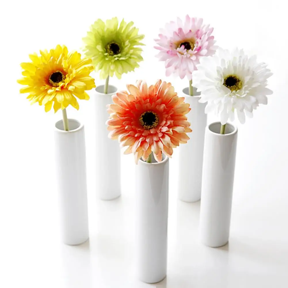 

1 Pieces Silk Daisy Bouquet Artificial Flowers Vases for Home Decor Accessories Arrangement Diy Wedding Photo Props Fake Plants