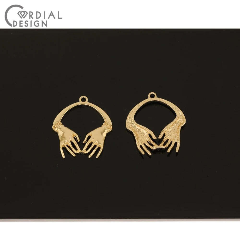

Cordial Design 100Pcs 25*28MM Jewelry Accessories/Palm Shape/Pendants/DIY Earring Charms/Hand Made/Jewelry Findings & Components