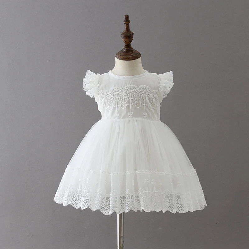 Baby Christening Dresses for Girls Birthday Party Wedding Infant Clothing Bebes Summer LZ433 | Детская одежда и обувь