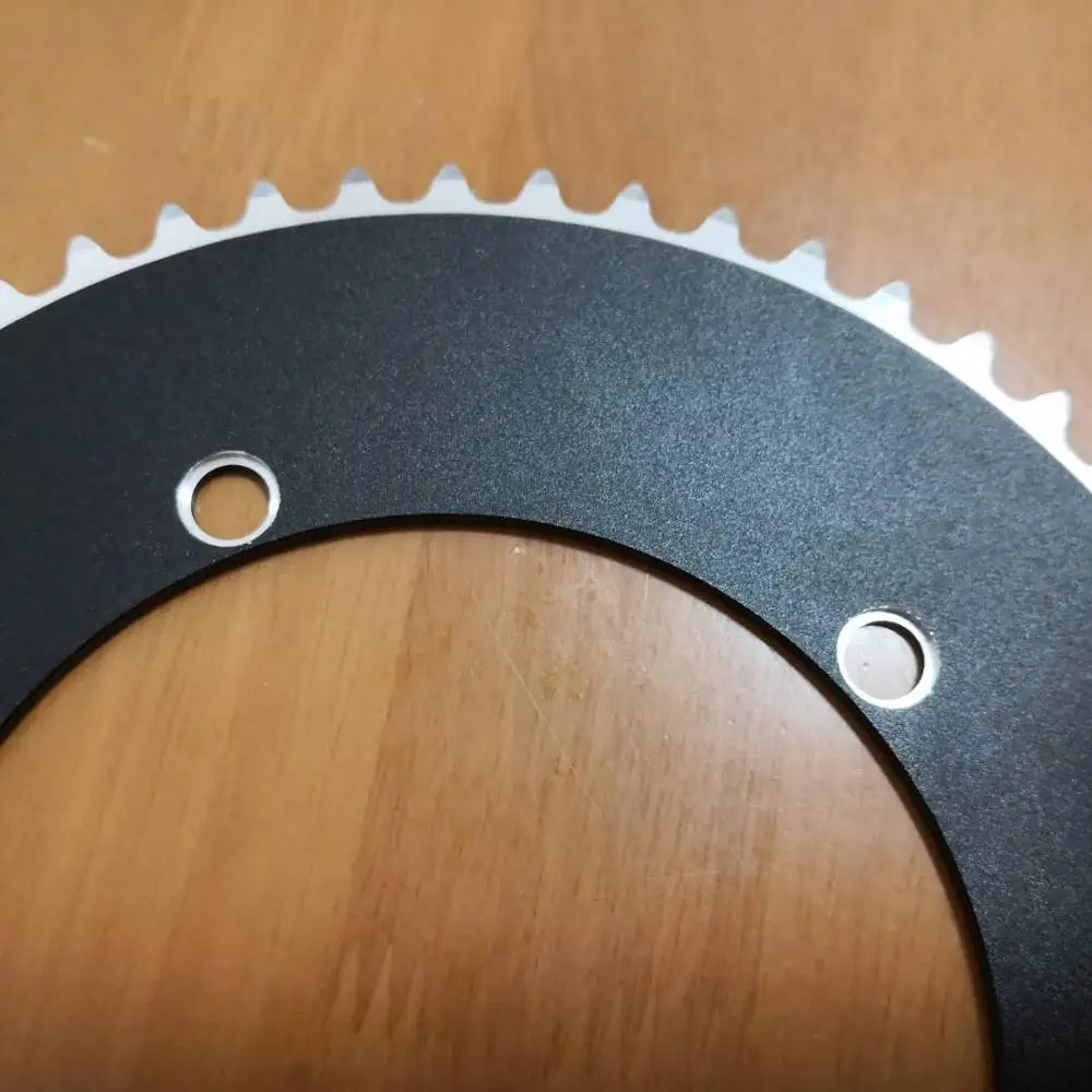 Fixed Gear 144BCD 1/8 дорожный велосипедный звездочка Цепная передача велосипеда 44Т 46Т 48Т 49Т 50Т 51Т 52Т 53Т 55Т 56Т Односкоростной.