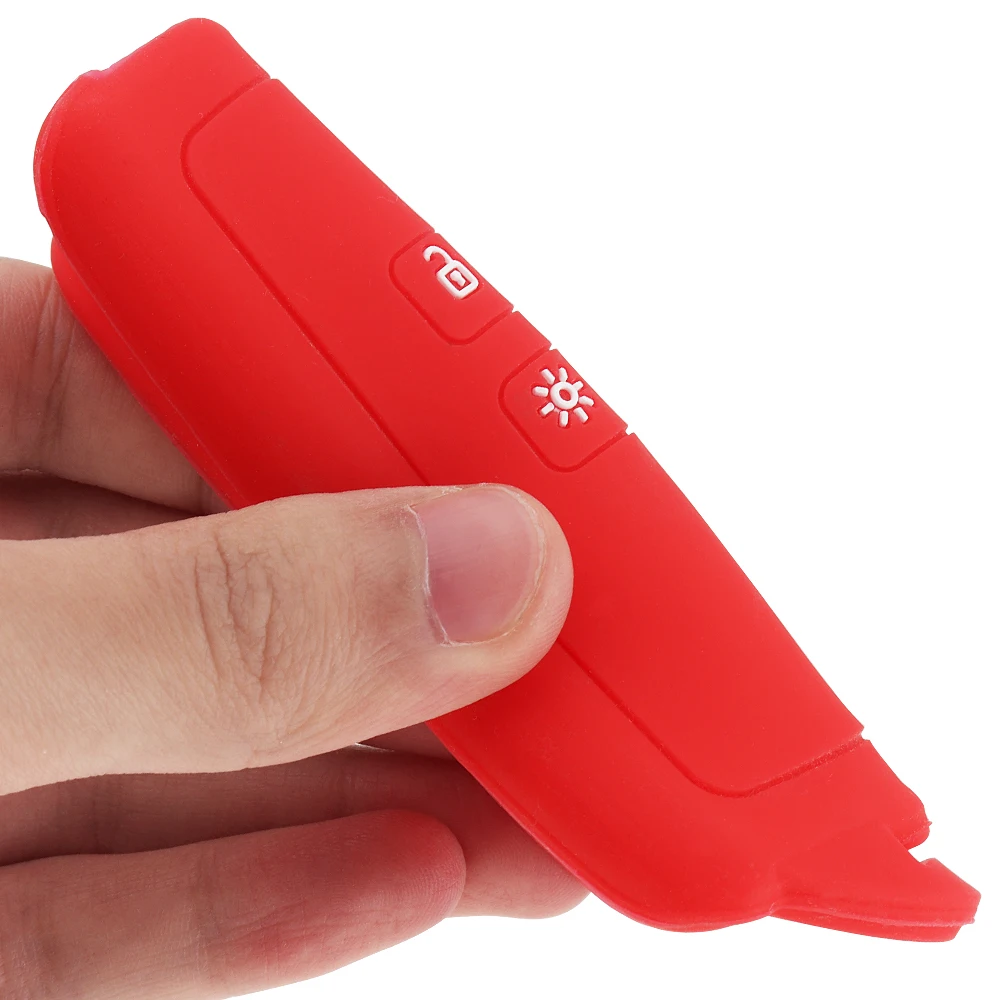 2 цвета кнопки силиконовая прямая пластина чехол для автомобильного ключа