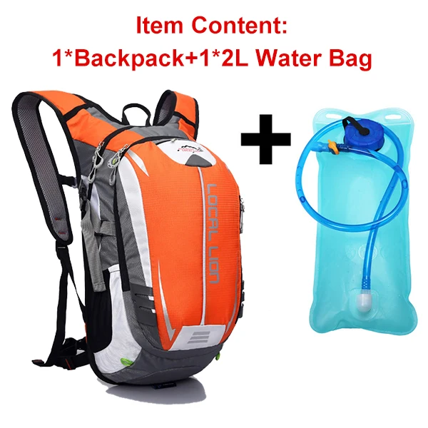 Местное Лев велосипедная сумка MTB Походное оборудование 18L восхождение Пеший Туризм дышащая дорожный Рюкзак Для Езды На Велосипеде езда на велосипеде сумка - Цвет: orange water bag