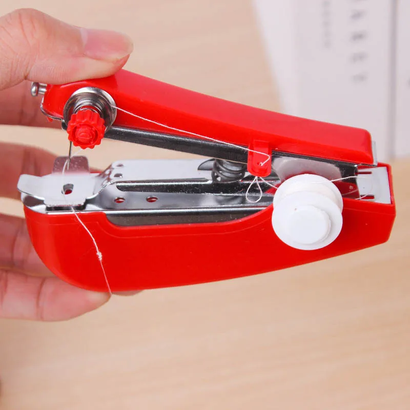 

1pcs Household Portable Mini Manual Sewing Machine Outdoor travel Sewing Cloth Fabric Handy Needlework Tools supply
