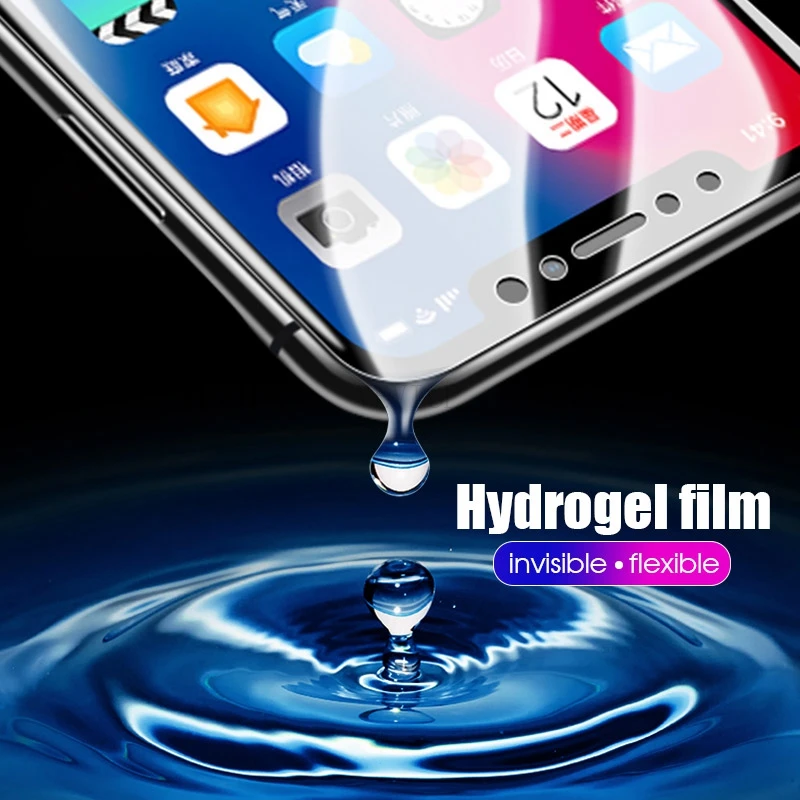 Мягкая Гидрогелевая Защитная пленка для iPhone XS 11 Pro MAX X XR 7 6 6S Plus 9D|Защитные стёкла и