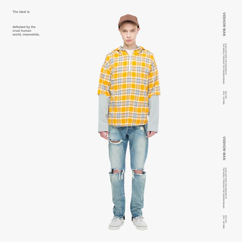 VIISHOW новый дизайн толстовка с капюшоном Мужская брендовая одежда модная