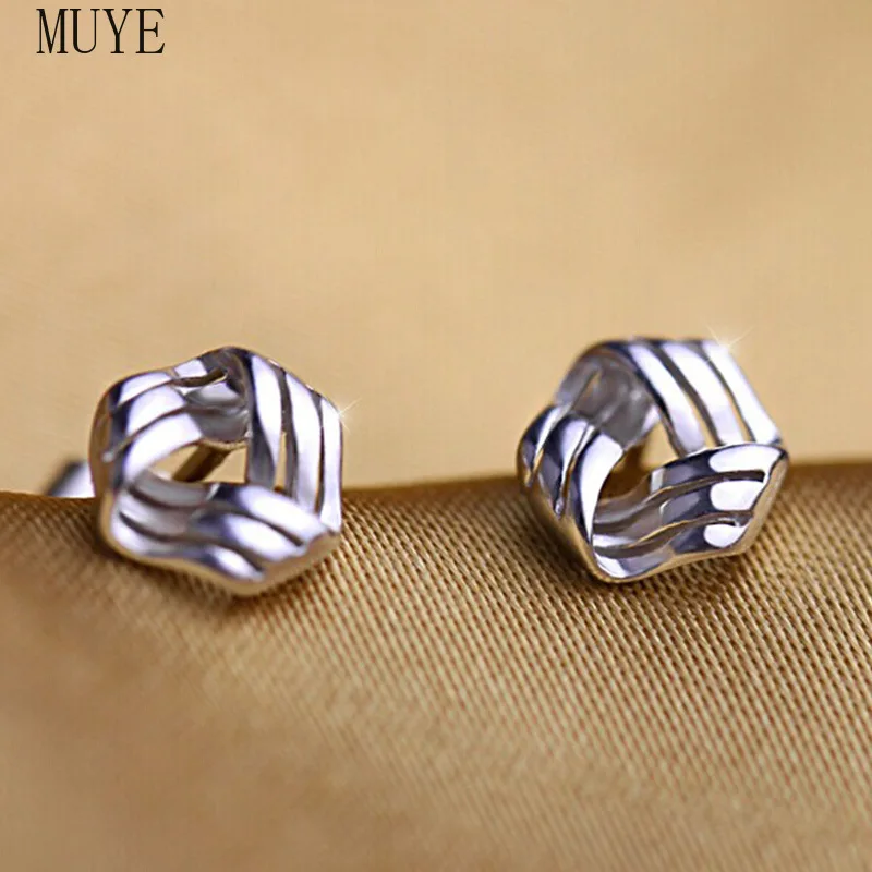 

MUYE 925 Sterling Silver Stud Earrings for Women's Girl's Romantic and Elegant Jewelry
