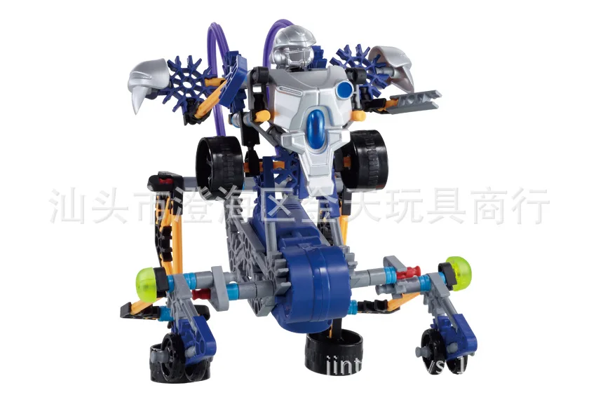 

Children's Puzzle DIY Assembled Electric Robot Wood 227PCs Robot Electric Building Blocks