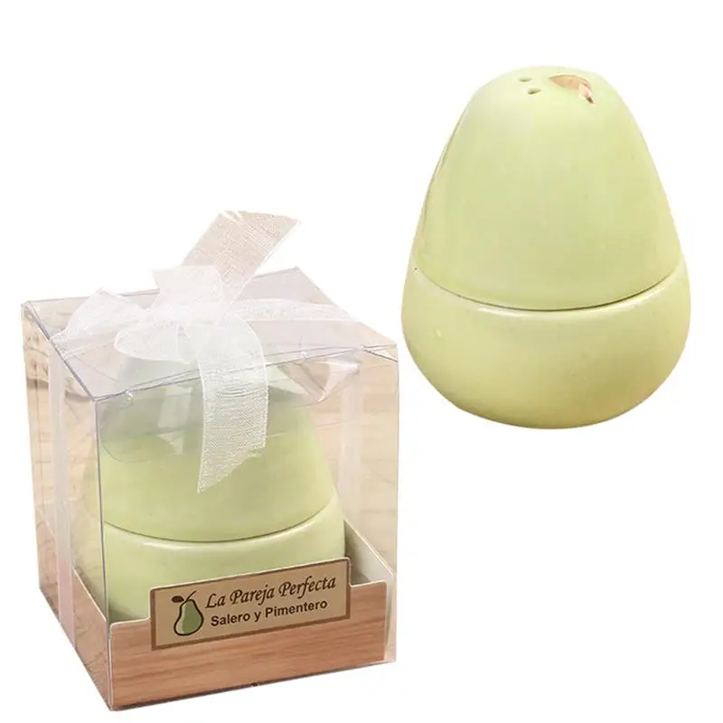 Керамическая Груша форма Приправа бутылки спреи для специй Солонка и перечница с