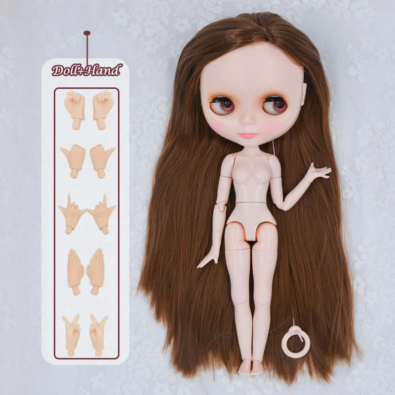 HNBL18 Neo Blyth кукла NBL на заказ блестящее лицо, 1/6 BJD шарнирная кукла Ob24 кукла Blyth для девочки, игрушки для детей NBL 03 - Цвет: HNBL18