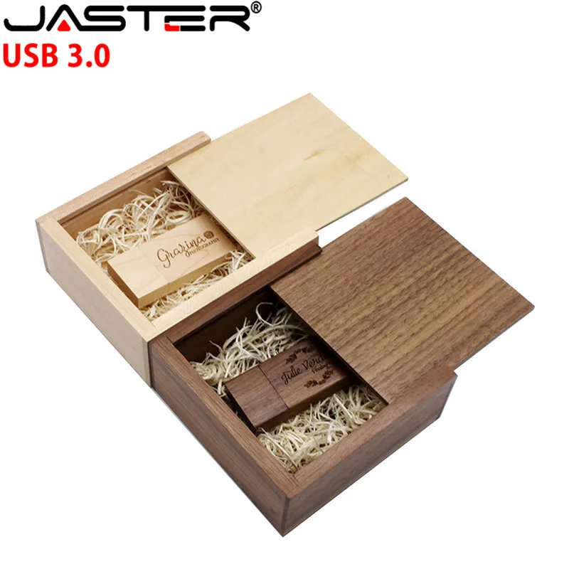 Фотоальбом JASTER USB 3 0 ореховая Кленовая древесина usb + коробка флэш-накопитель 4 ГБ 8