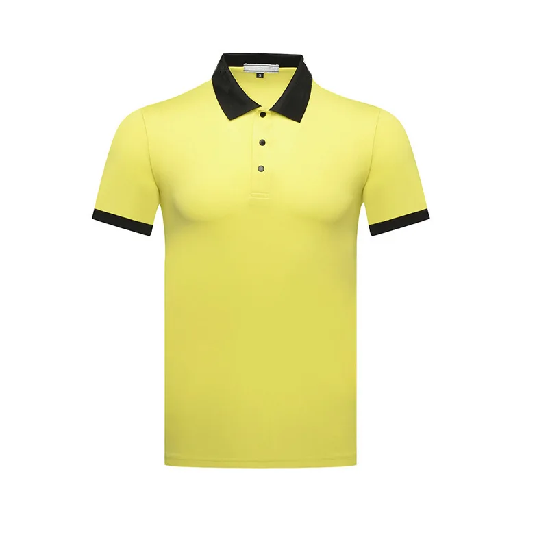 

Golf Wear Sport Polo Men Short Sleeve Breathable Mens Tops Patchwork Tee Customized Golf Shirts