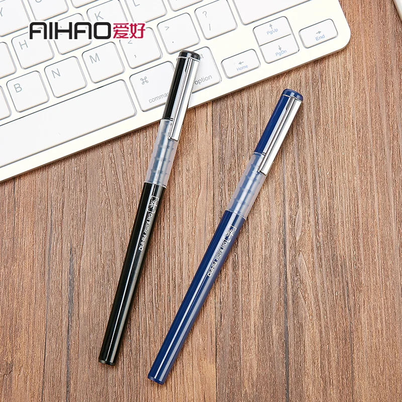 

12PCS AIHAO Gel Pen Signing Pen 47630 Gel Pen 0.5mm Carbon Pen Wholesale