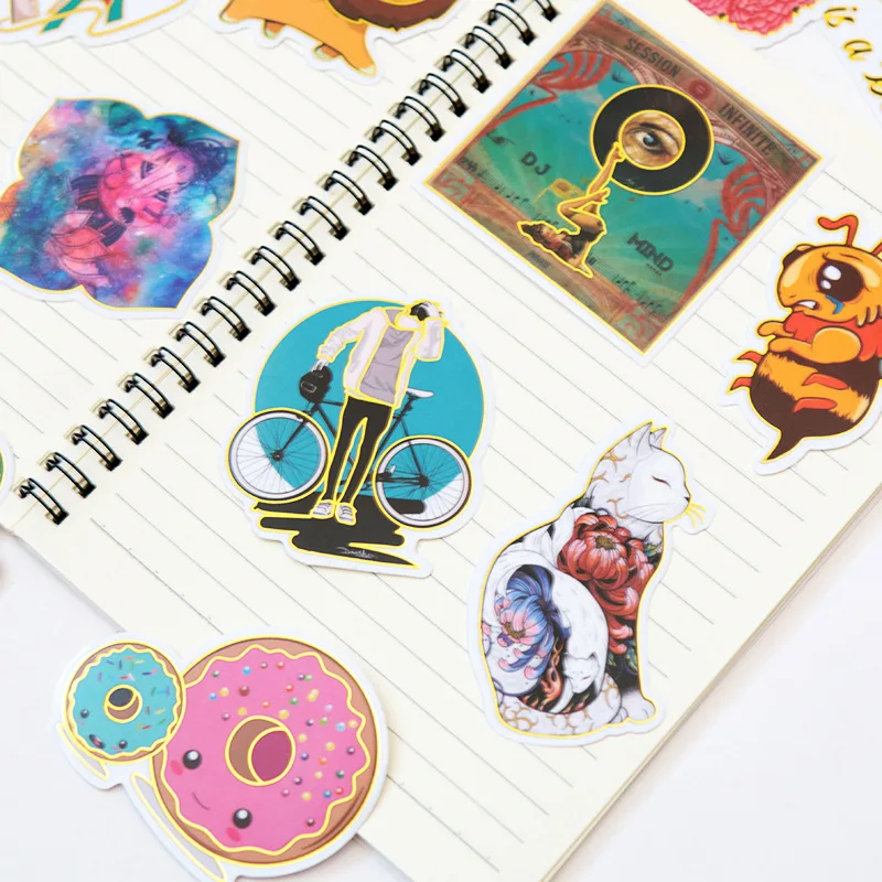 35 шт./компл. наружная бронзовая наклейка животные ПВХ граффити автомобиль для