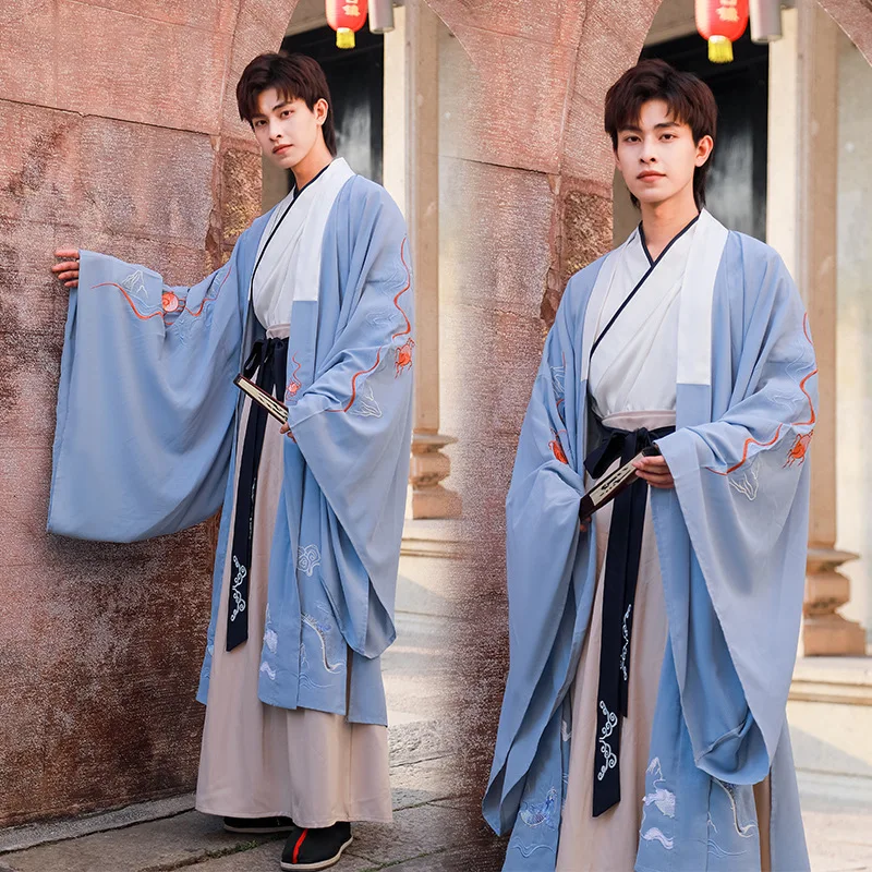 

Free shipping Chinese style original Yunlong authentic Hanfu men's wear