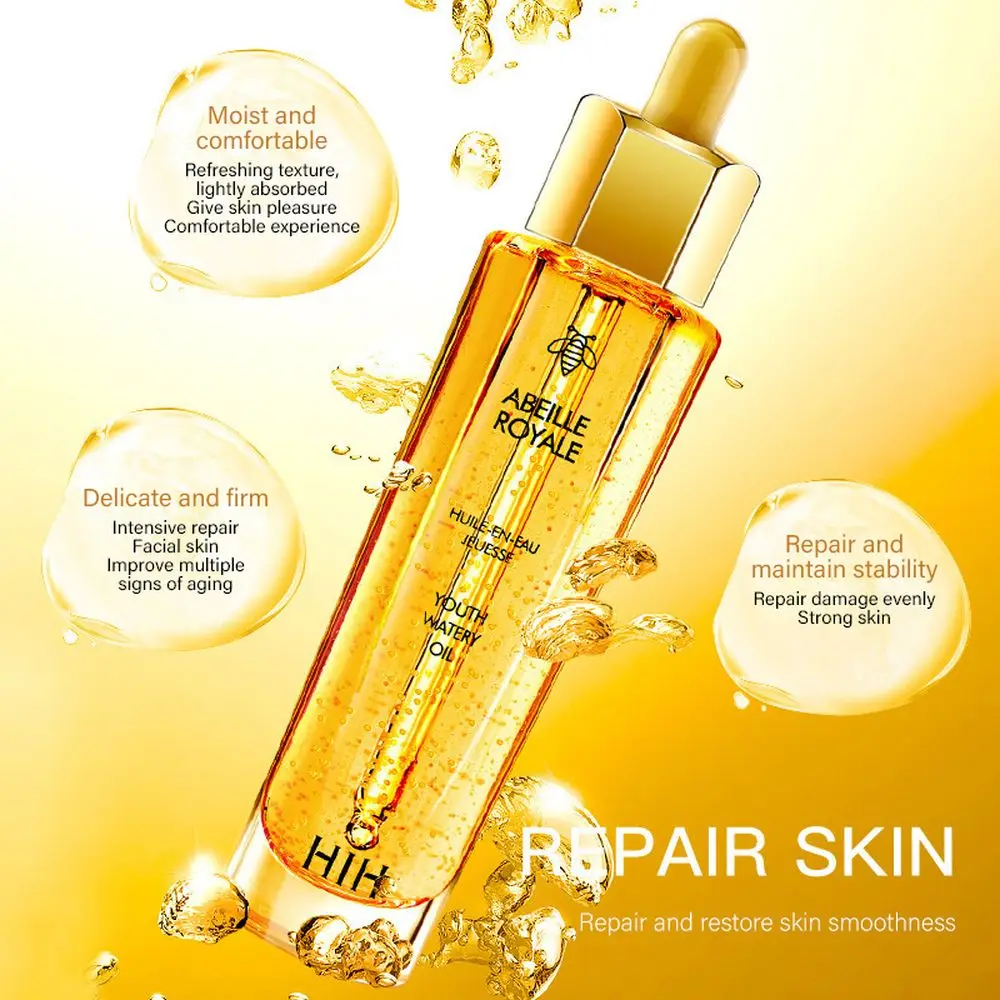 

Royal Jelly Gold Repairing and Restoring Honey Moisturizing Tightening and Tightening Pore Serum Oil Control Soothes The Skin