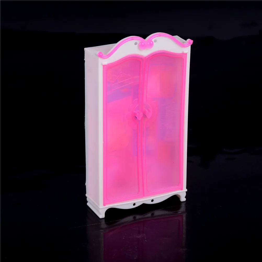 Новый гардероб для кукол розовый игрушка девочек мебель спальни | Игрушки и хобби