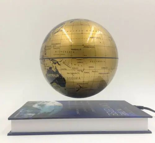 Магнитный вращающийся левитационный плавающий 6 дюймовый глобус с подставкой