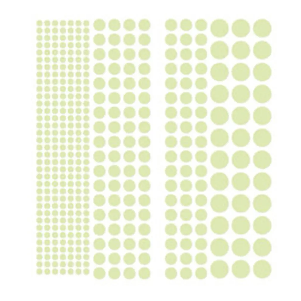 

407 pcs Dot luminous stickers round luminous moon removable bedroom bedside children's room decorative wall