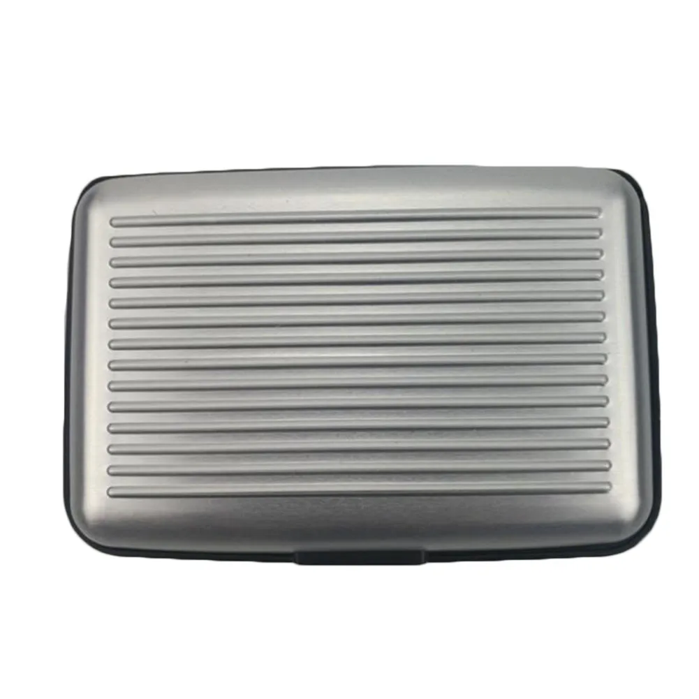 

1pc Fashion Metal Business Credit Card Pocket ID Card Holder Case Wallet Box Mini Antimagnetic Waterproof Aluminum Cards Holder