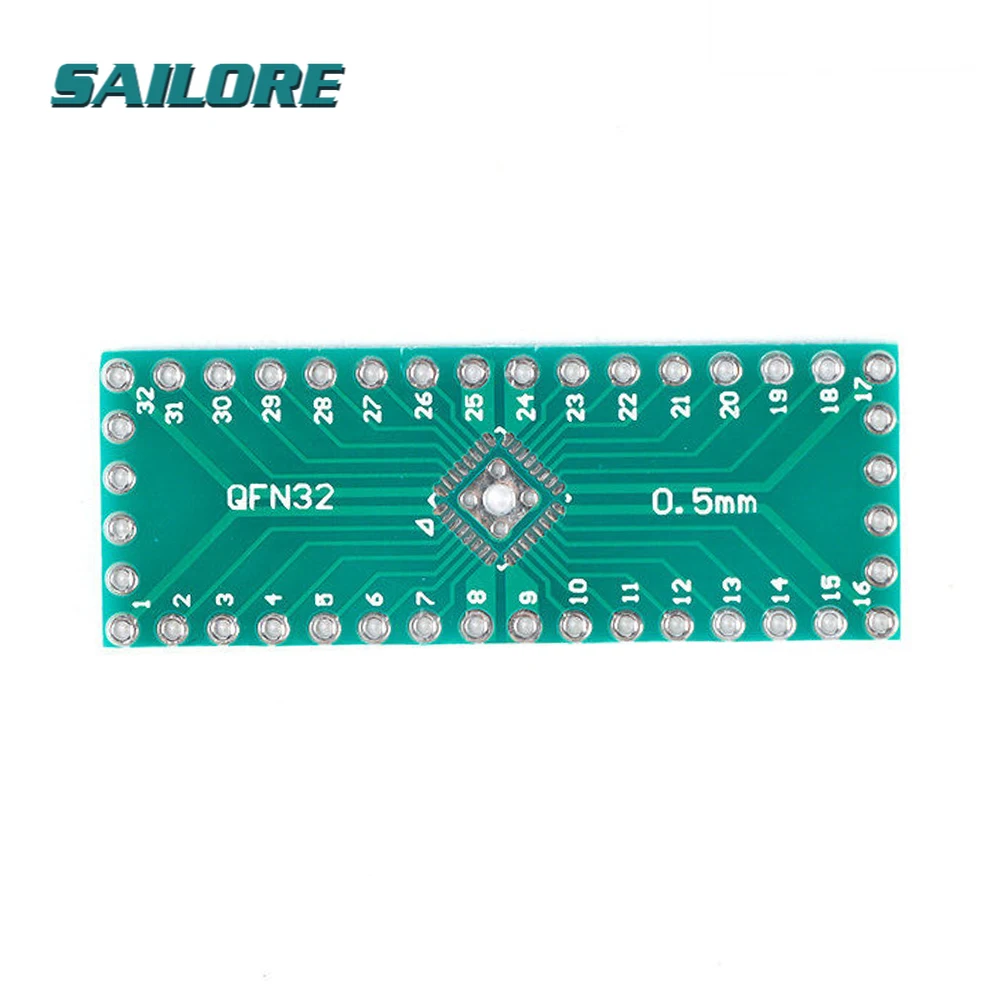 

10 шт. QFN32 QFN40 переходная плата PCB Pinboard SMD К DIP40 DIP32 DIP Pin IC тестовая пластина 0,5 мм 2,54 мм шаг преобразователь носок