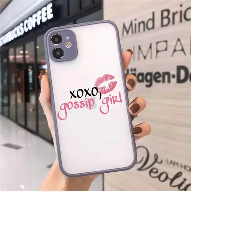 

Gossip Girl Love Best Friends cartoon Phone Cases matte transparent For iphone 7 8 11 12 plus mini x xs xr pro max cover