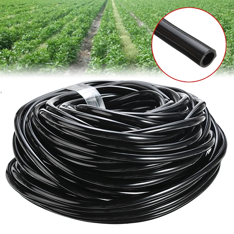 Шланг поливочный из ПВХ узкая капельная труба для посадки сада 20 м 4 мм с