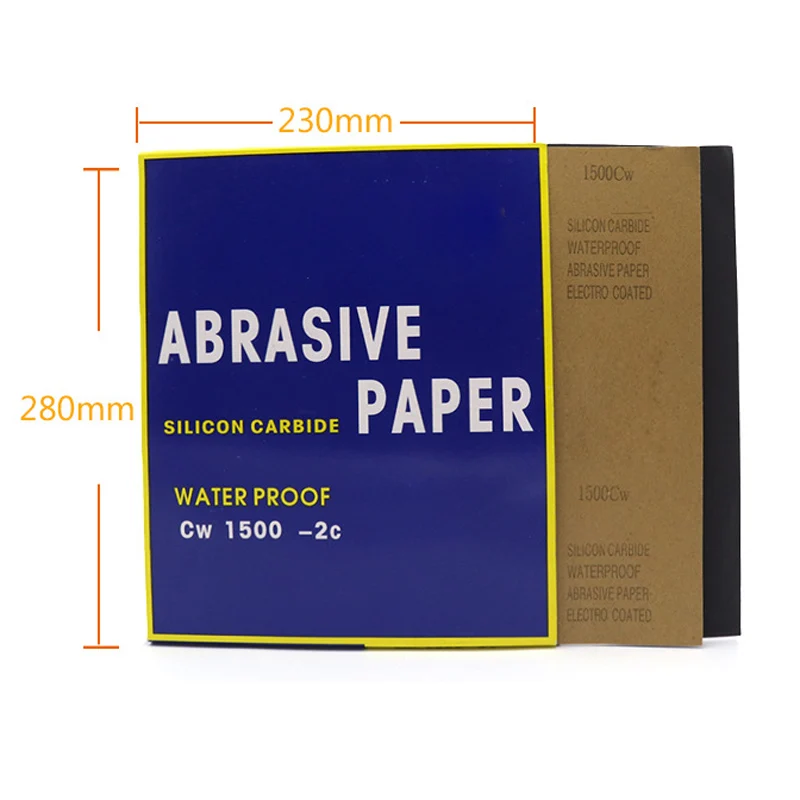 URANN 1Pcs Grit 60-2000 Waterproof Sanding paper Polishing Sanding Wet/dry Abrasive Sandpaper Paper Sheets Surface Finishing