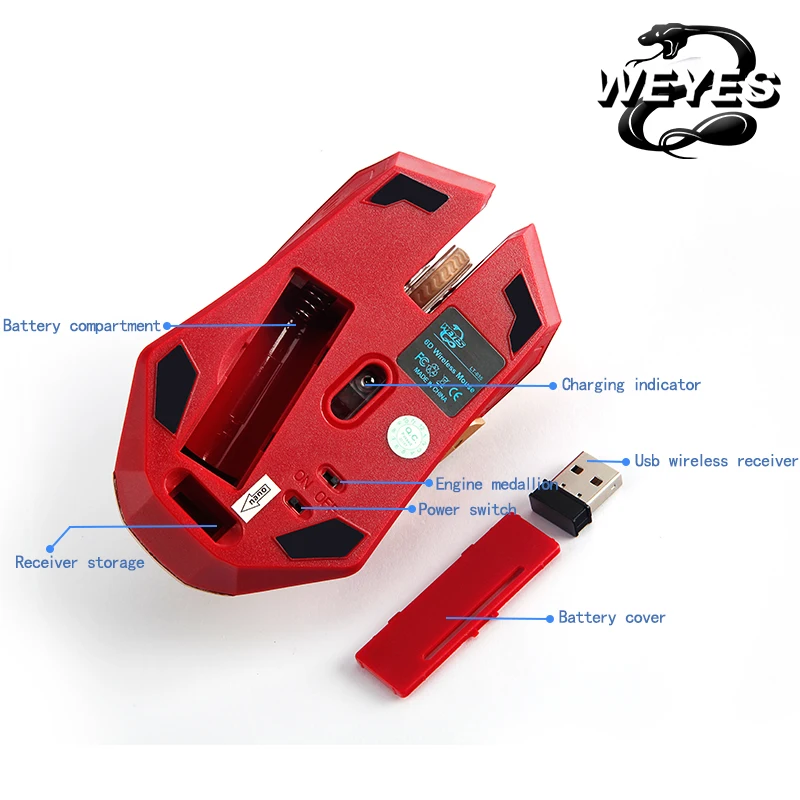 Броня Железный человек Беспроводная мышь Inalambrico USB компьютер ПК игровой Steelseries Лазерная эргономичная Бесшумная Mause Weyes