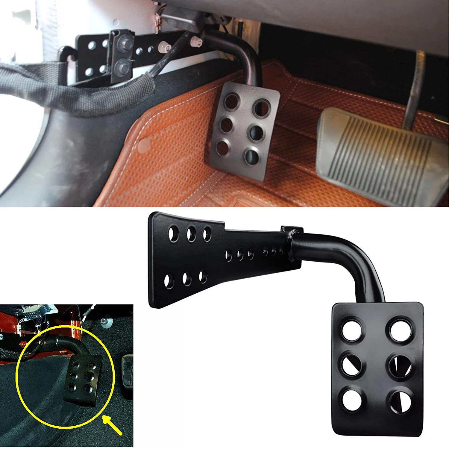 Ножная педаль для внедорожника автомобильная левая подставка ног Jeep Wrangler JL JLU JK