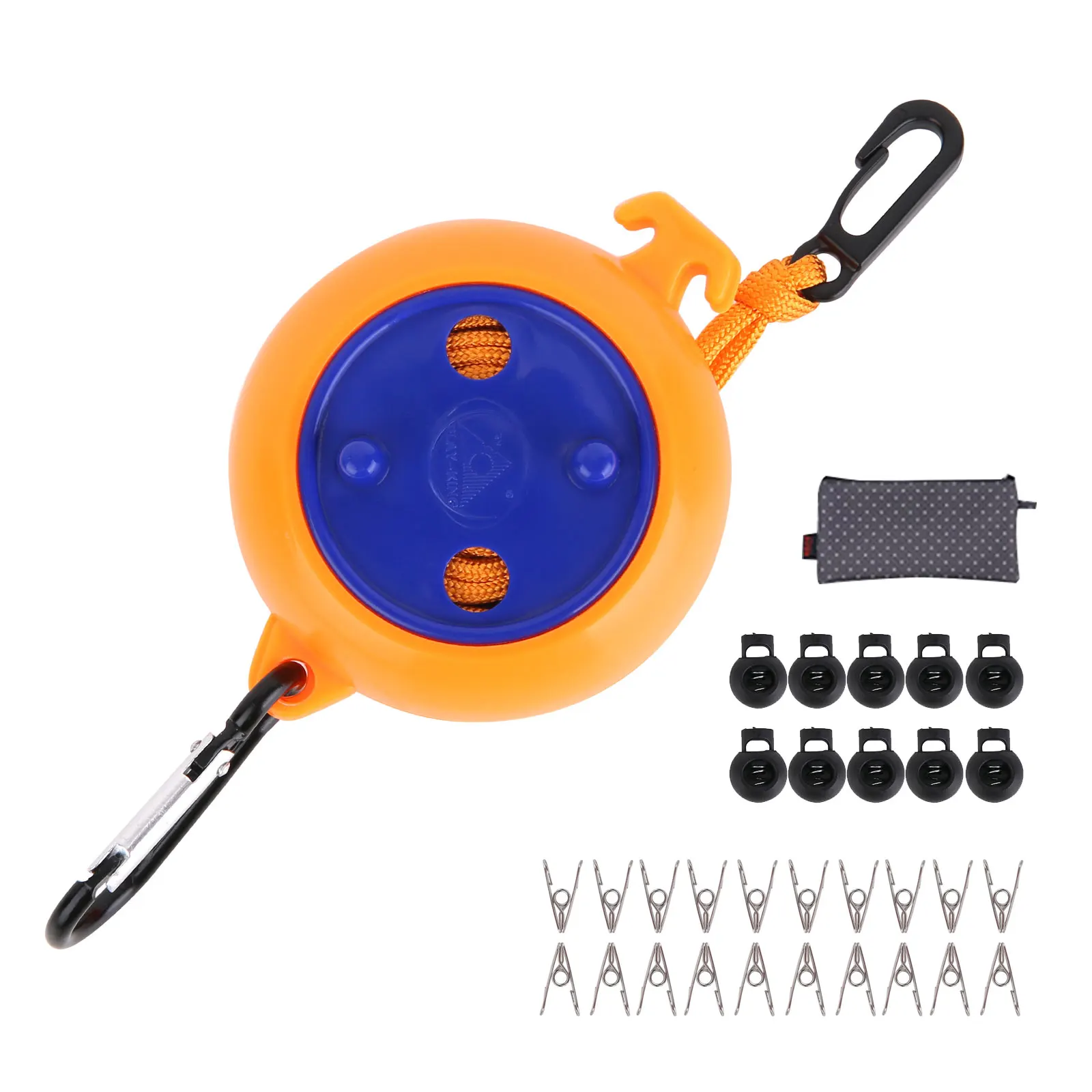 

8m Travel Clothesline Camping Washing Line Retractable Laundry Rope Adjustable Portable Clothesline For Outdoor Heavy-Duty