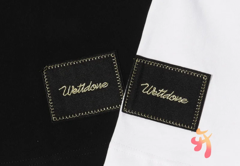 

Men's Clothes WE11DONE T-shirts High Quality Round Neck Loose Top Summer Women's T Shirt Welldone Fashion Casual T Shirt