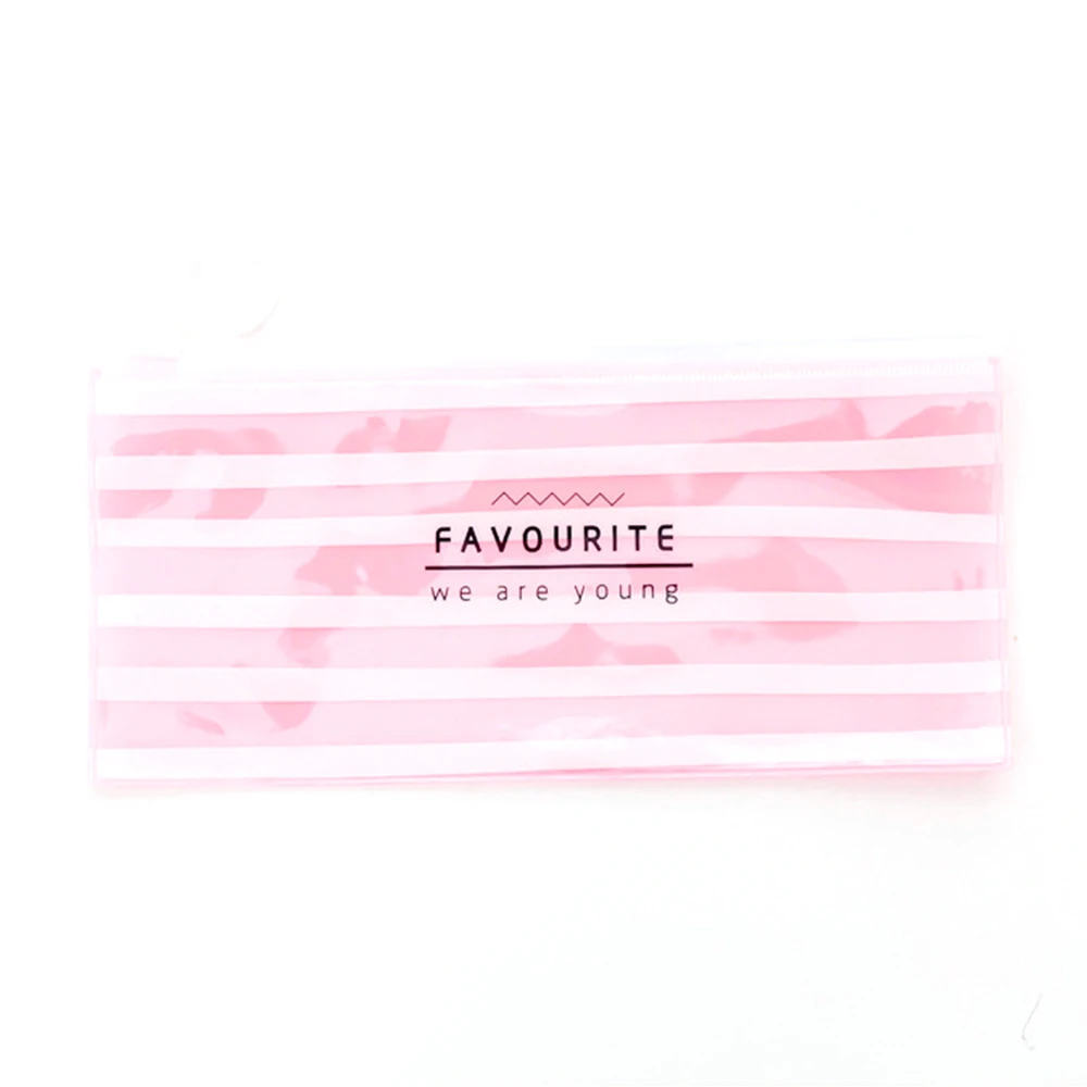 D New 1Pc Pencil Pen Case Bags Large capacity Small Fresh Ring Student School Supply bus Cases pouch Girl Boys Stationery Dropping - Цвет: D