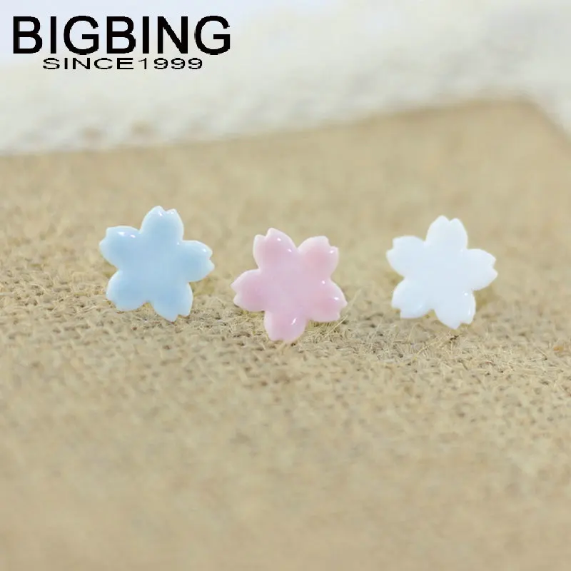 Y016 BIGBING ювелирные изделия модные синие розовые белые керамические серьги