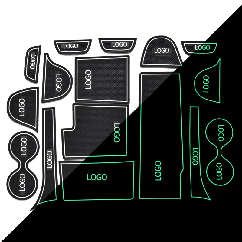 Накладки на двери для Mazda коврики дверей салона автомобиля Нескользящие красного