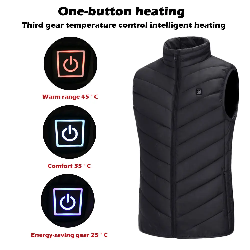 Electric Heated Vest Men Women Heating Waistcoat Socks Thermal Warm Clothing Usb Outdoor Winter Jacket | Спорт и развлечения
