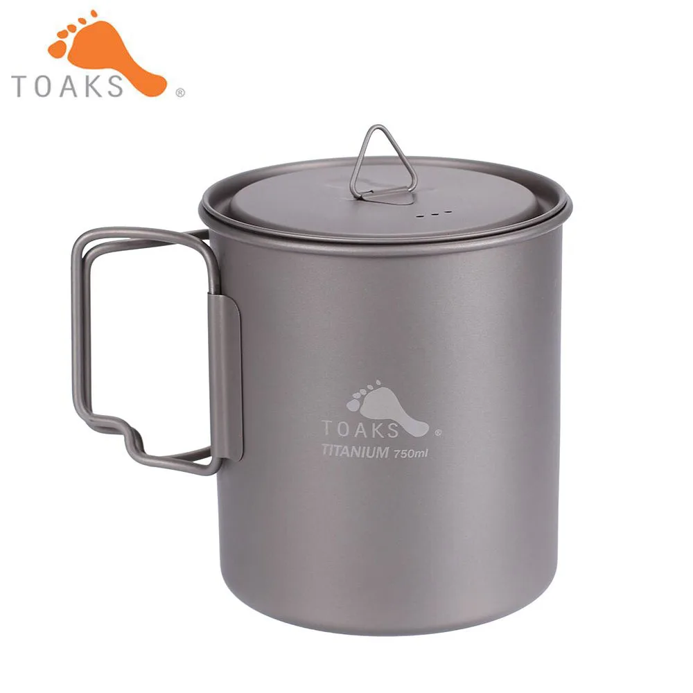 Титановая чашка TOAKS кружка для кофе и чая Ультралегкая посуда кемпинга на