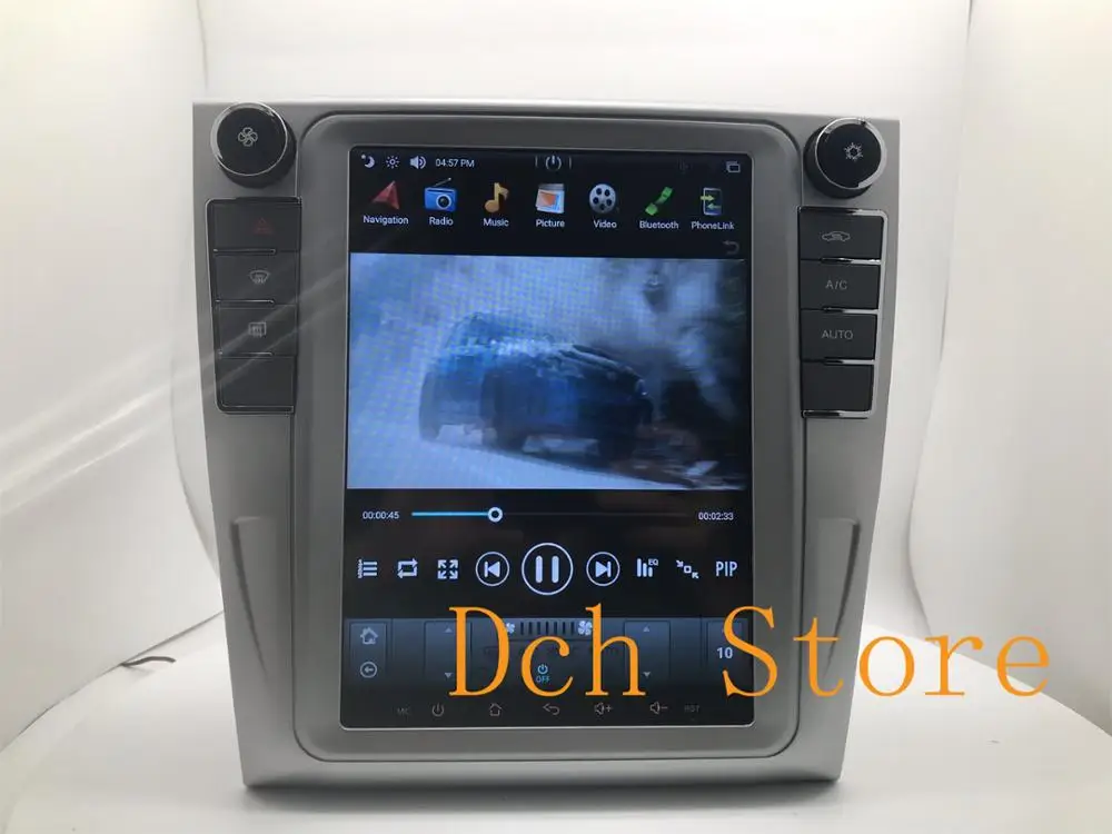 Автомобильный DVD плеер Tesla Style с экраном 10 4 дюйма большим вертикальным Android 9 0 GPS