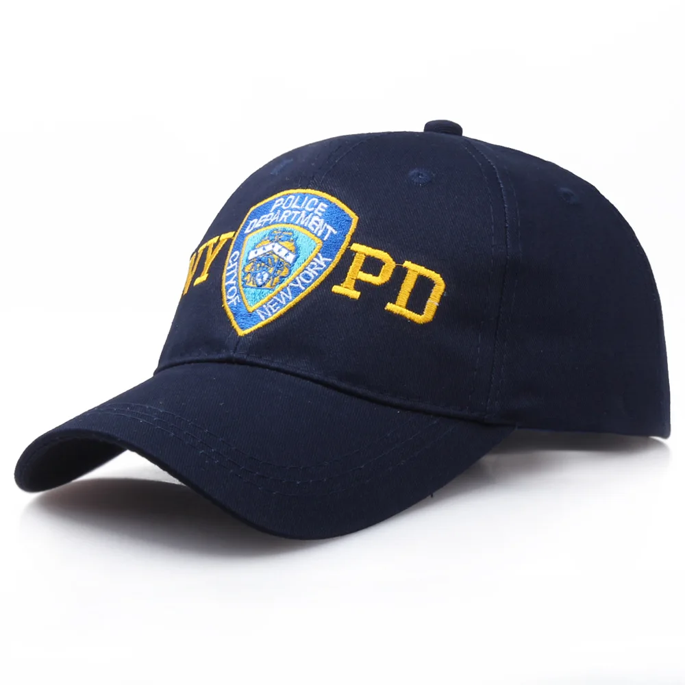 

Embroidery Letter NYPD Baseball Cap Women Men Police Adjustable Outdoor Snapback Cap Tactial Sun Dad Hat Gorras de beisbol 2021