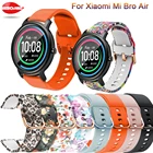 Силиконовый ремешок 20 мм для цветных часов MiBro, ремешок для смарт-часов Xiaomi Mibro Air, браслет на запястье для Amazfit GTS 2  GTR 42 мм Correa