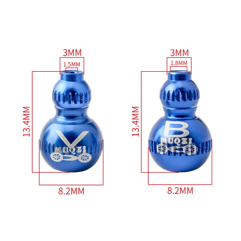 MUQZI 2PCS Shift Wire Brake Cable Cap Tips Crimps Bike Cable Aluminum Alloy End Caps MTB Road Bicycle Accessories