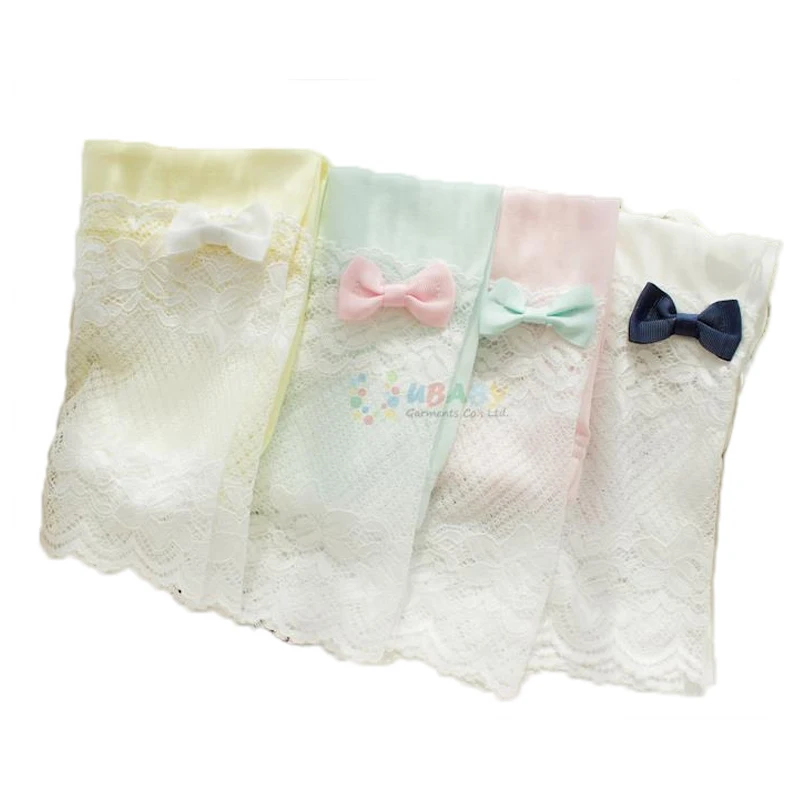 2018 new summer Korean style solid skinny lace splice kids leggings baby mm clothes girls bow calf-length pant | Детская одежда и