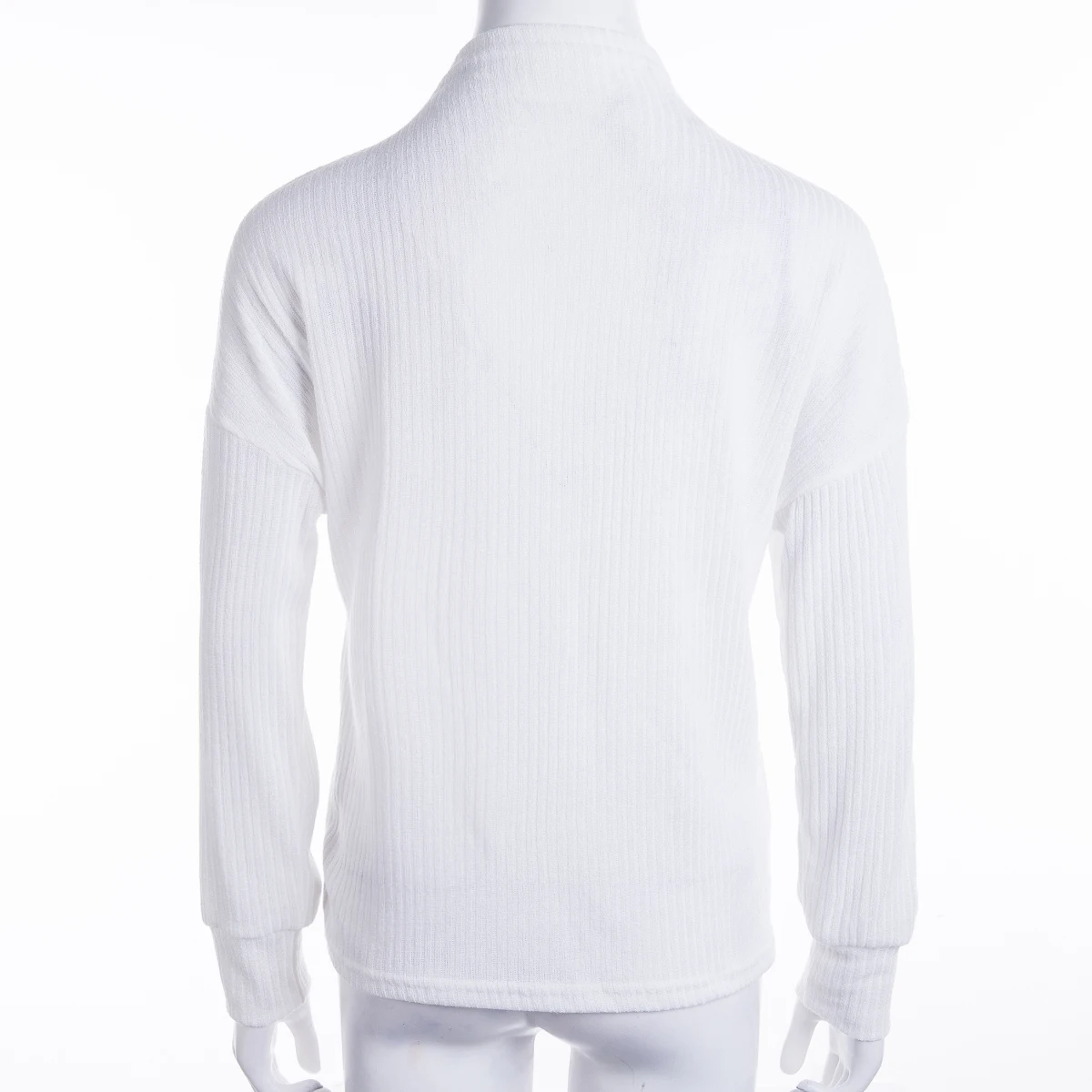 

Women Lantern Long Sleeve Turtleneck Sweaters Casual Winter Pullover Knit Sweater Solid Black Loose Tops